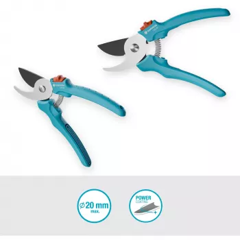 Gardena EasyCut 12230-20 bypass-puutarhasakset, 20 mm, turkoosi