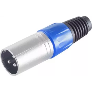 ShiverPeaks S/CONN maximum connectivity XLR-pistoke, sininen, 55002-B