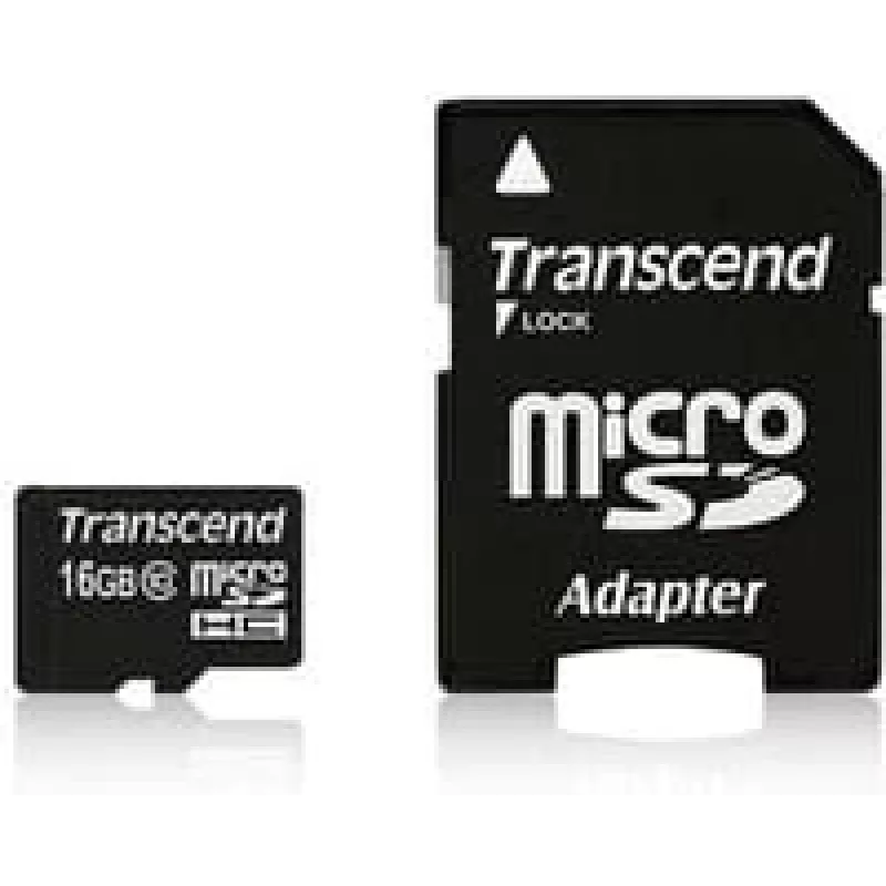 Flash-muisti Transcend 16 GB MicroSDHC UHS-I TS16GUSDU1