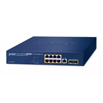 Hallittava kytkin PLANET GS-4210-8UP2S 8-porttinen Gigabit Ethernet PoE