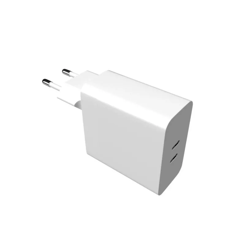 Laturi FIXED FIXC65-2C-WH sisäkäyttöön AC-pikalataus 2x USB Type-C