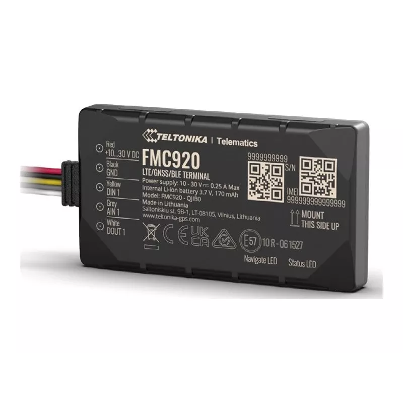 GPS-seurantalaite Teltonika FMC920 4G LTE CAT 1 0.128GB musta