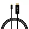 USB-C-kaapeli SAVIO CL-191 2 m — USB-C - USB-C, uros-uros, musta, muovipäällyste, kuparijohdin