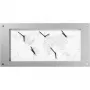 NeXtime kello B1009065 Time Zone, 39x90 cm, valkoinen/hopea