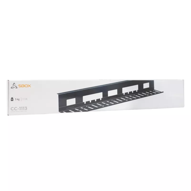 Sbox CC-1113 kaapelinhallinta musta