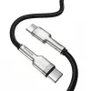 USB-C–USB-C-kaapeli Baseus CATJK-C01, USB 3.2 Gen 1, 1 m, musta