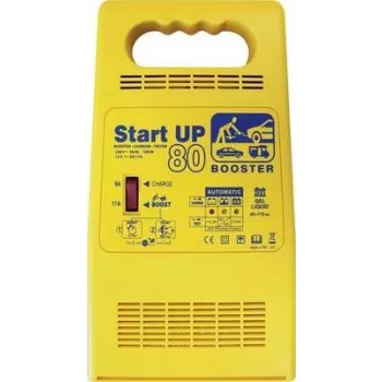 GYS START UP 80 automaattinen akkulaturi akkutesterillä ja pikakäynnistysjärjestelmällä, 12 V, 25 A
