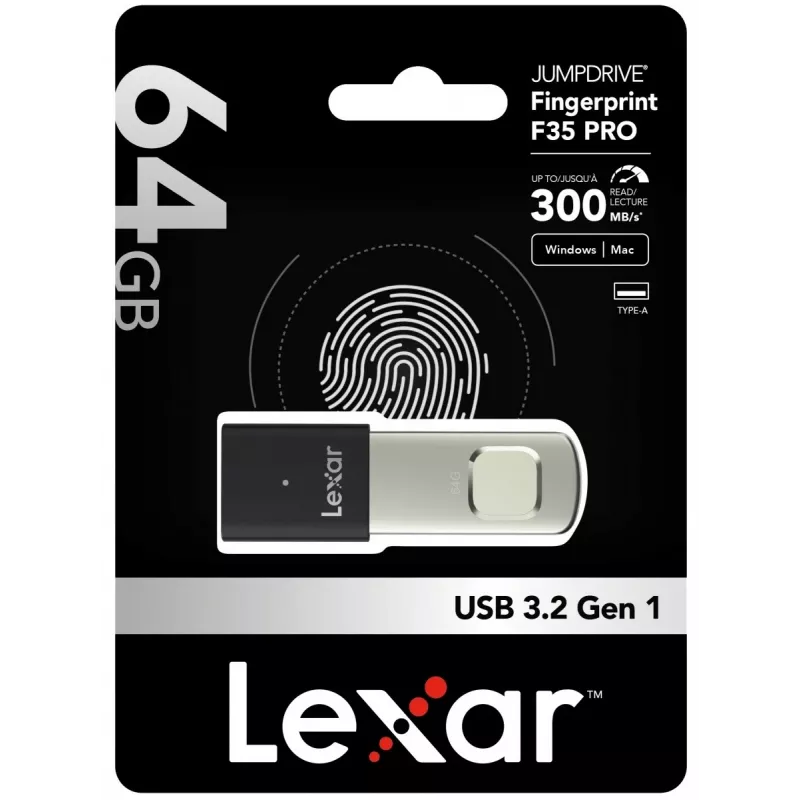 USB-muistitikku Lexar 64 GB USB Type-A 3.2 Gen 1 JumpDrive F35 PRO