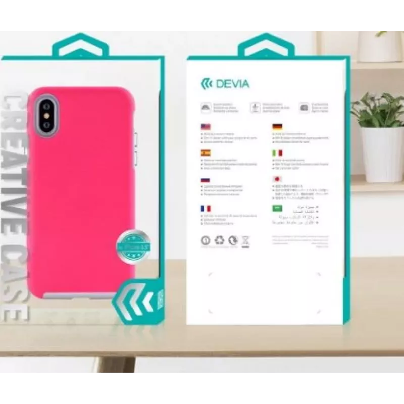 Suojakotelo Devia KimKong Series iPhone XS Max 6,5 -puhelimelle, ruusunpunainen