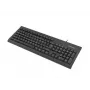 Johdollinen täysnäppäimistö NATEC MORAY Home/Office USB QWERTY US International musta, 104 näppäintä, numeronäppäimistö
