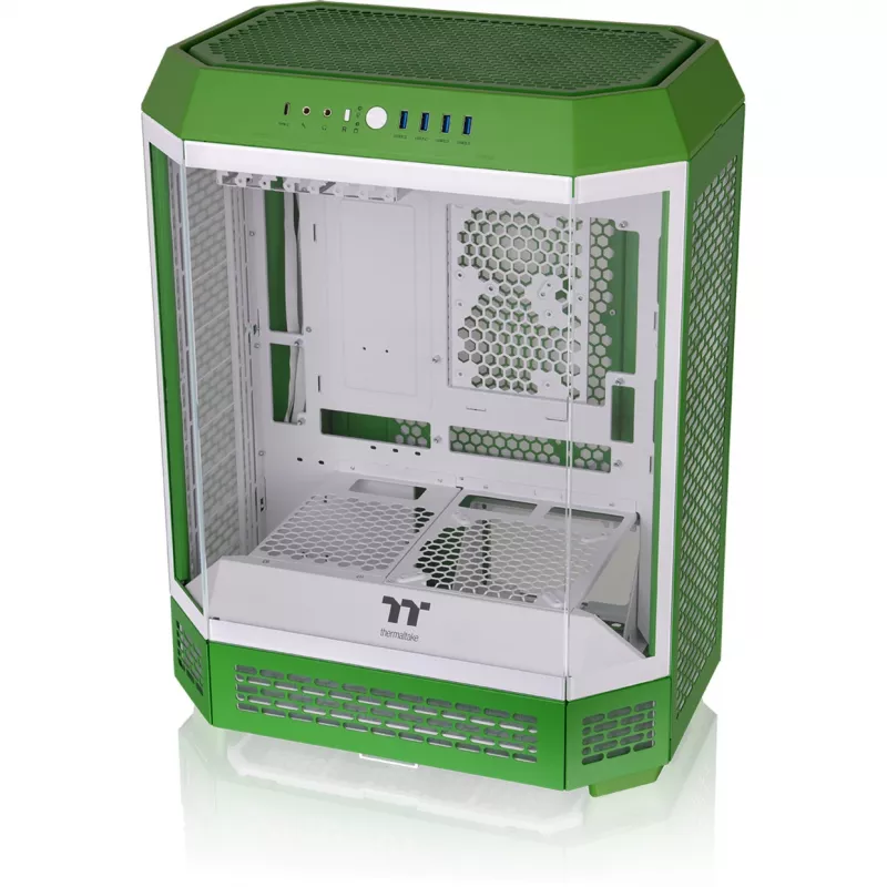 Thermaltake The Tower 600 Mid-Tower-ATX-kotelo lasisivupaneelilla (vihreä/valkoinen)
