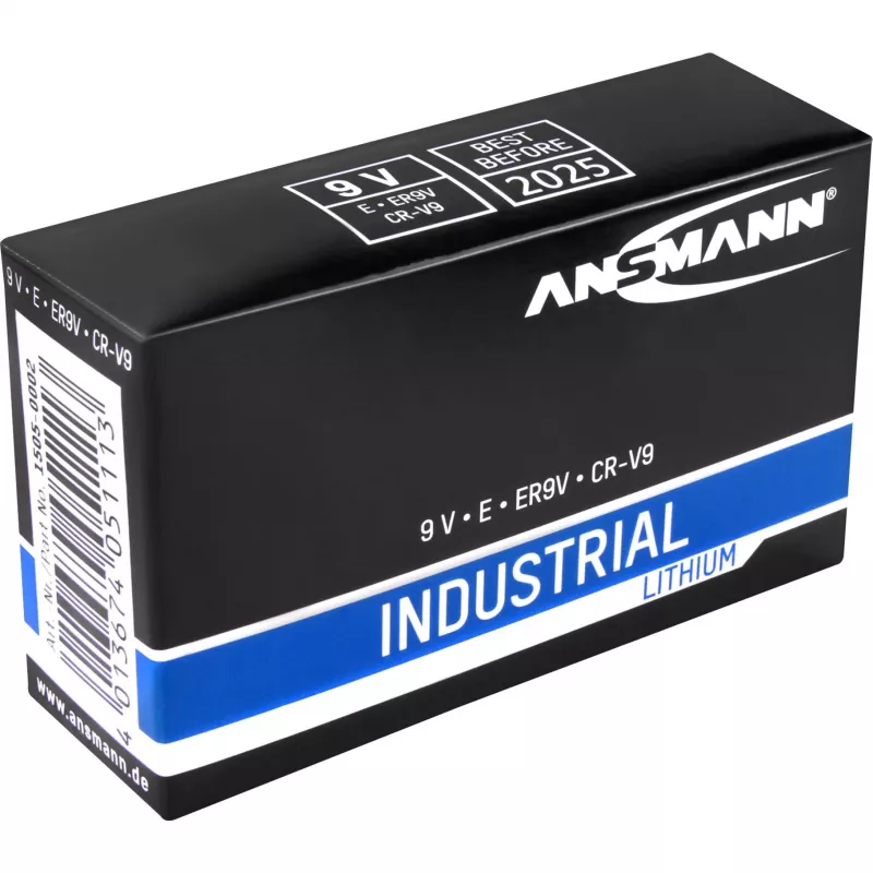 Ansmann 1505-0002 - kertakäyttöinen paristo - litium - 9 V - 5 kpl - musta - -40 - 60 °C