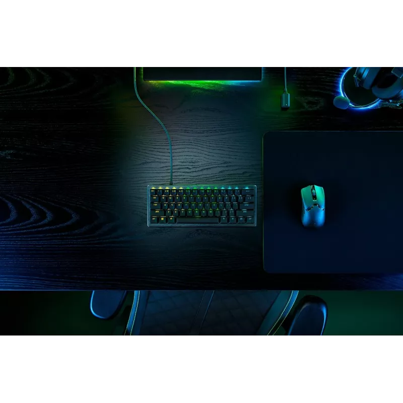 Razer Huntsman V3 Pro Mini näppäimistö pelikäyttöön USB QWERTZ Deutsch musta