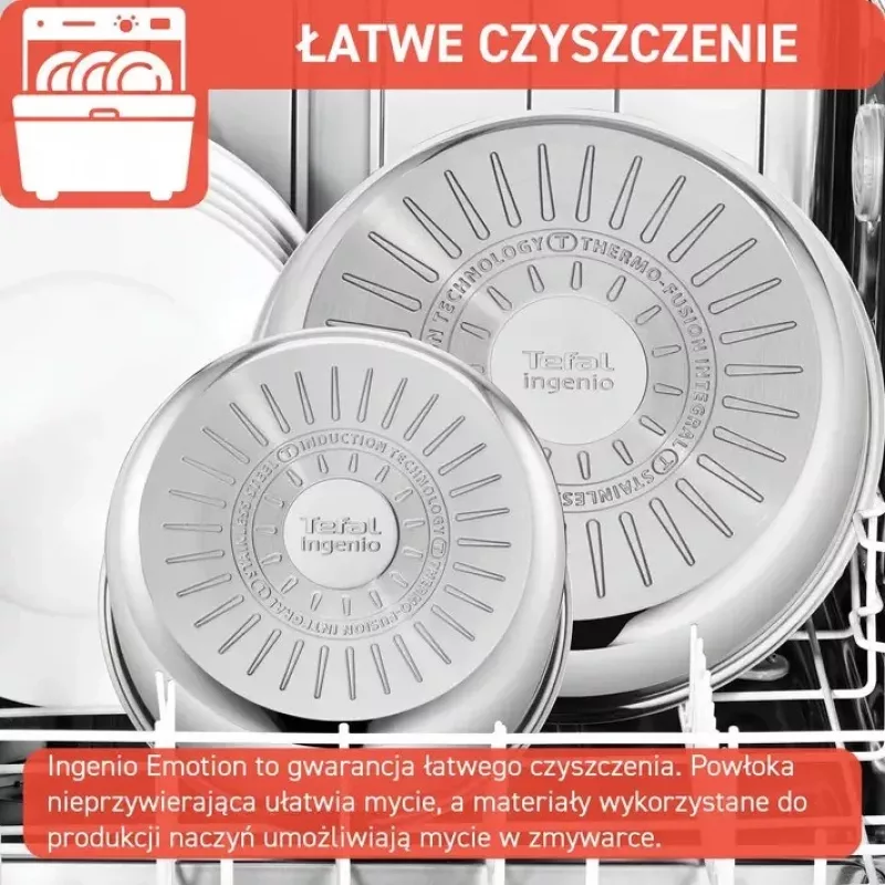 Pannusarja Tefal Ingenio Emotion L897S574, induktio, irrotettava kahva, 16/20/22/28 cm