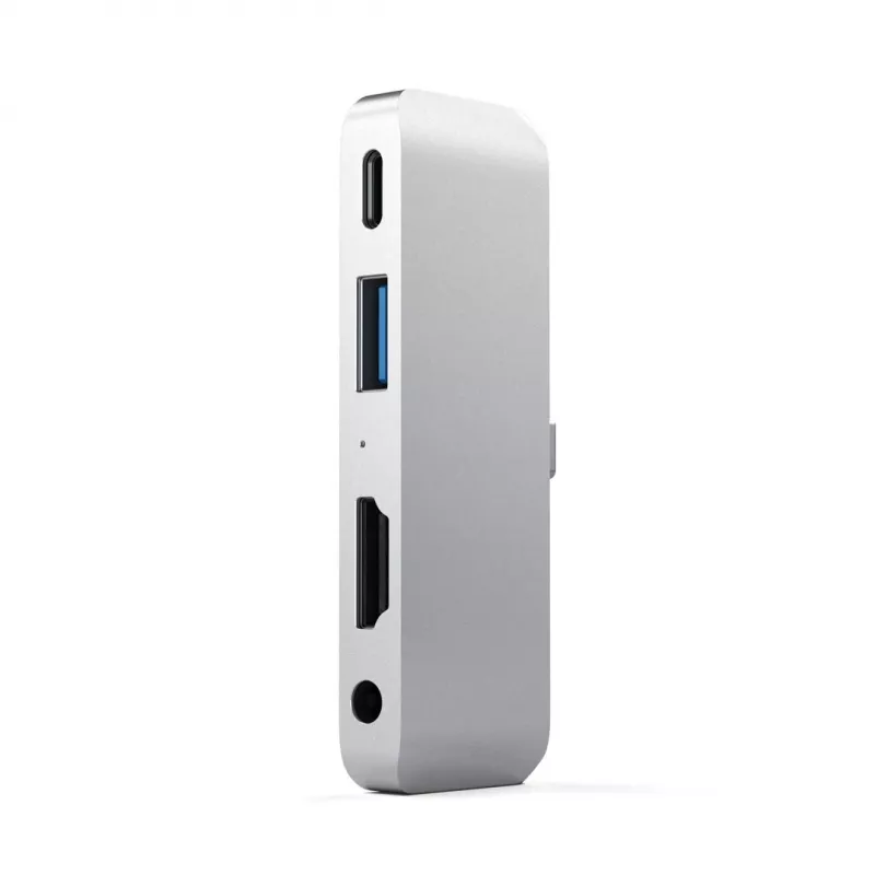Satechi Aluminium USB-C-keskitin iPad Pro hopea