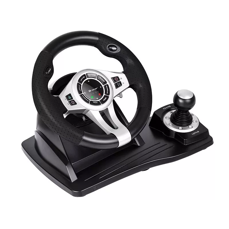 Tracer TRAJOY46524 peliohjain musta ratti + polkimet PlayStation 4, Playstation 3