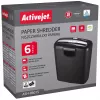 Activejet ASH-0601S paperisilppuri, P-2, 10 l, 6 mm suikale, 6 arkkia, musta.