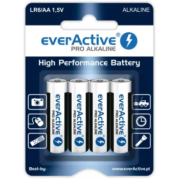 everActive kertakäyttöparisto alkaline AA 1,5 V LR64BLPA 4 kpl:n pakkaus