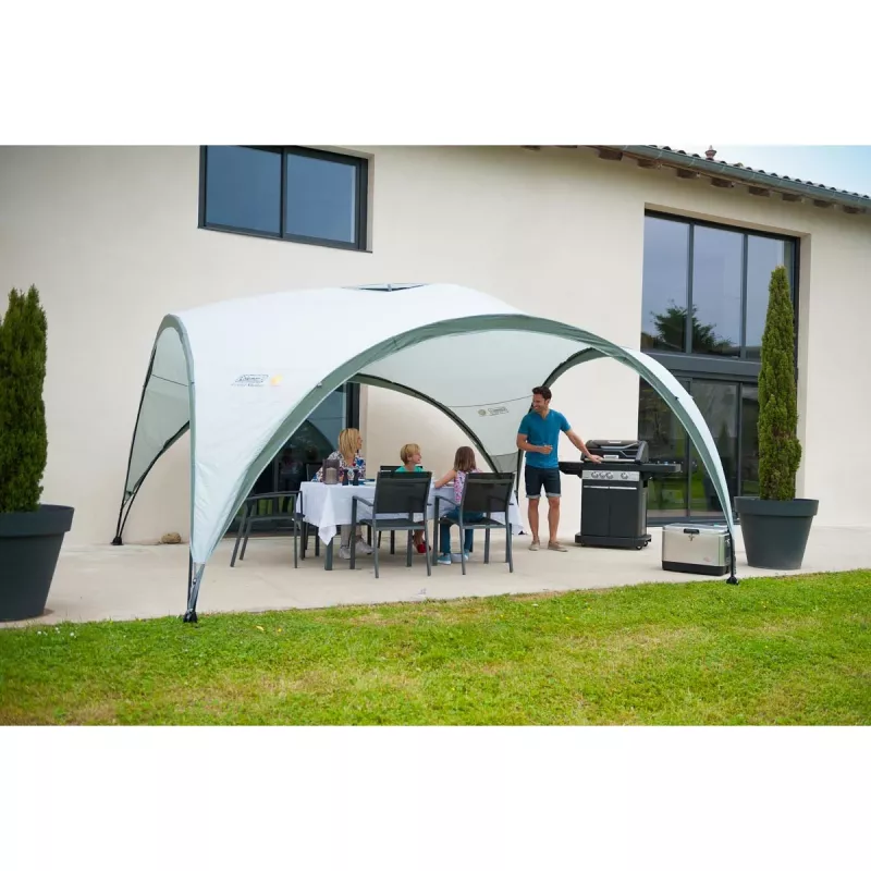 Paviljonki Event Shelter, 4,5 x 4,5 m (vaaleanharmaa/harmaa)