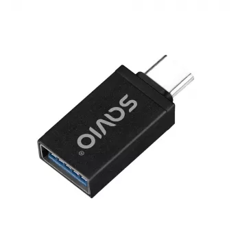 Savio AK-80 videokaapeli-adapteri 0m USB Type-A USB Type-C musta