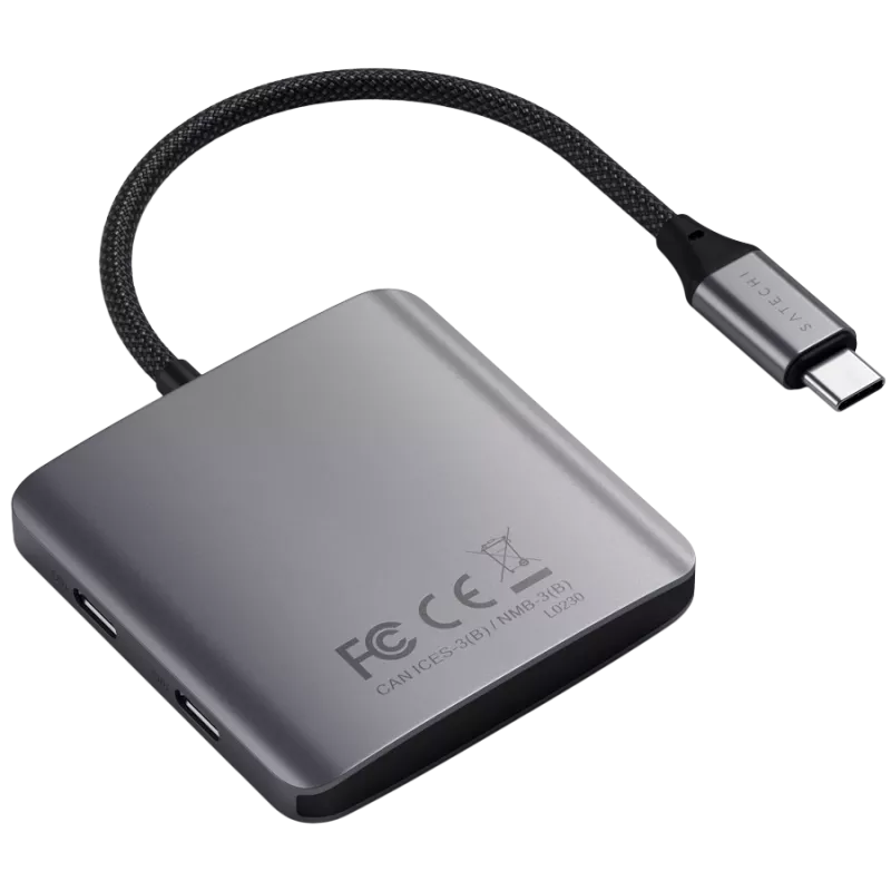 Satechi-keskitin Power Delivery -tuella, 4 x USB-C 3.2