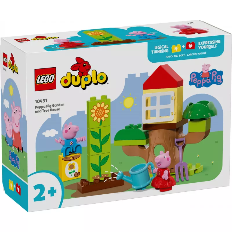 Lego 10431 Duplo Peppa Pig puutarha ja puumaja leikkisetti