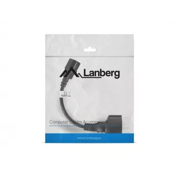 Lanberg CA-C14E-10CC-0018-BK virtakaapeli musta 0,18 m C14-liitin (CA-C14E-10CC-0018-BK)