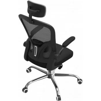 Toimistotuoli top e shop DORY SZARY — pehmustettu istuin, verkkoselkänoja, 650×620 mm, korkeus enintään 122 cm