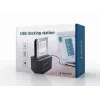 Gembird HD32-U2S-5 telakointiasema 2,5 ja 3,5 tuuman kiintolevyille, USB 2.0 Type-A, musta