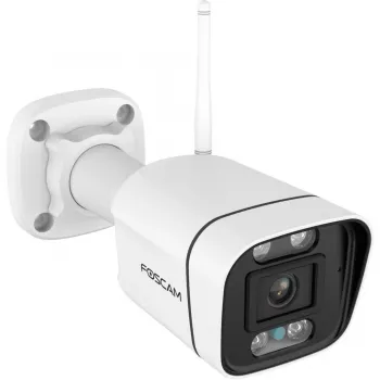 Foscam V8P Wi-Fi-valvontakamera valkoinen 8MP (3840x2160), dual-band-WLAN, sisäänrakennettu valonheitin ja hälytyssireeni (V8P-W)