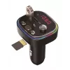 FM-lähetin VAKOSS TC-B439K Bluetooth USB, 87,5–108 MHz, microSD/USB-toisto, 5V/3,1A lähtö, RGB-näyttö