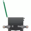 Sprinklersystem-liitin 25 mm > 1, musta liitin/harmaa
