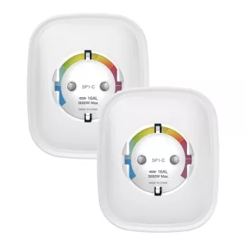 Gosund WiFi älypistorasia SP1-HE kahden pakkaus, HomeKit-yhteensopiva, 16A, 2 kpl