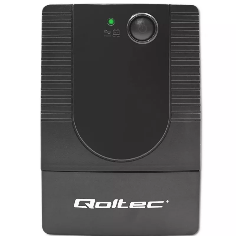 Qoltec 53772 UPS (keskeytymätön virransyöttö) Line-Interactive 0,65 kVA 360 W 1 AC-lähtö