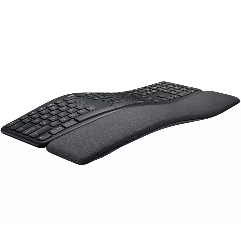 Logitech ERGO K860 - näppäimistö - langaton - 2,4 GHz, Bluetooth 5.0 - QWERTY - GB - grafiitti