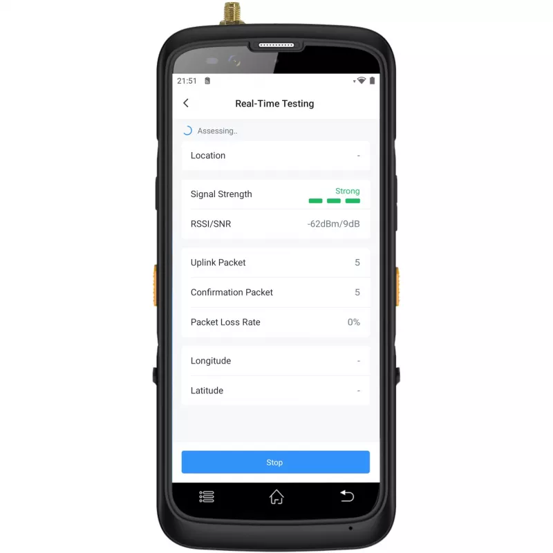 LoRaWAN Wi‑Fi kenttätestaaja Milesight FT101-868M — malli FT101-868M