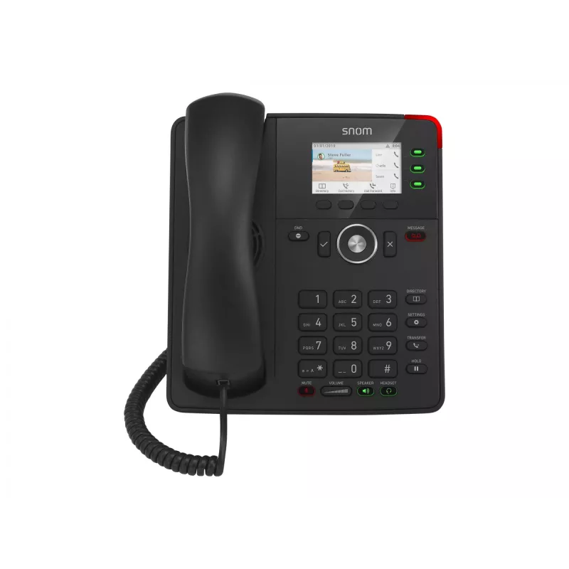 Snom pöytäpuhelin D717 IP-puhelin musta 3 linjaa TFT