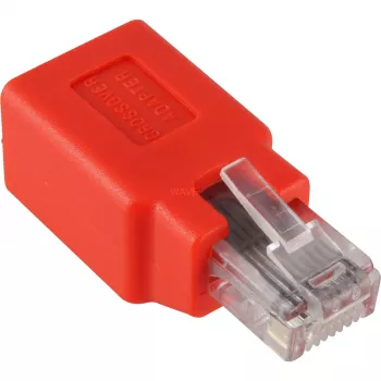 Wentronic Goobay CAT 5e RJ45-liitin/liitäntä, crossover - 100-M-Hz-verkoille (68912)