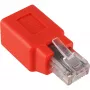 Wentronic Goobay CAT 5e RJ45-liitin/liitäntä, crossover - 100-M-Hz-verkoille (68912)