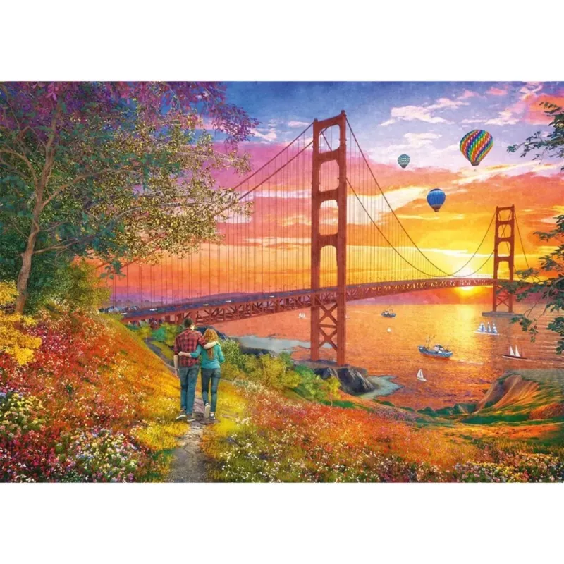 Schmidt Spiele palapeli Walking to the Golden Gate Bridge 2 000 palaa