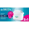 BRITA pöytävesisuodatin Maxtra Pro -suodatinpatruuna 5+1 pakkaus
