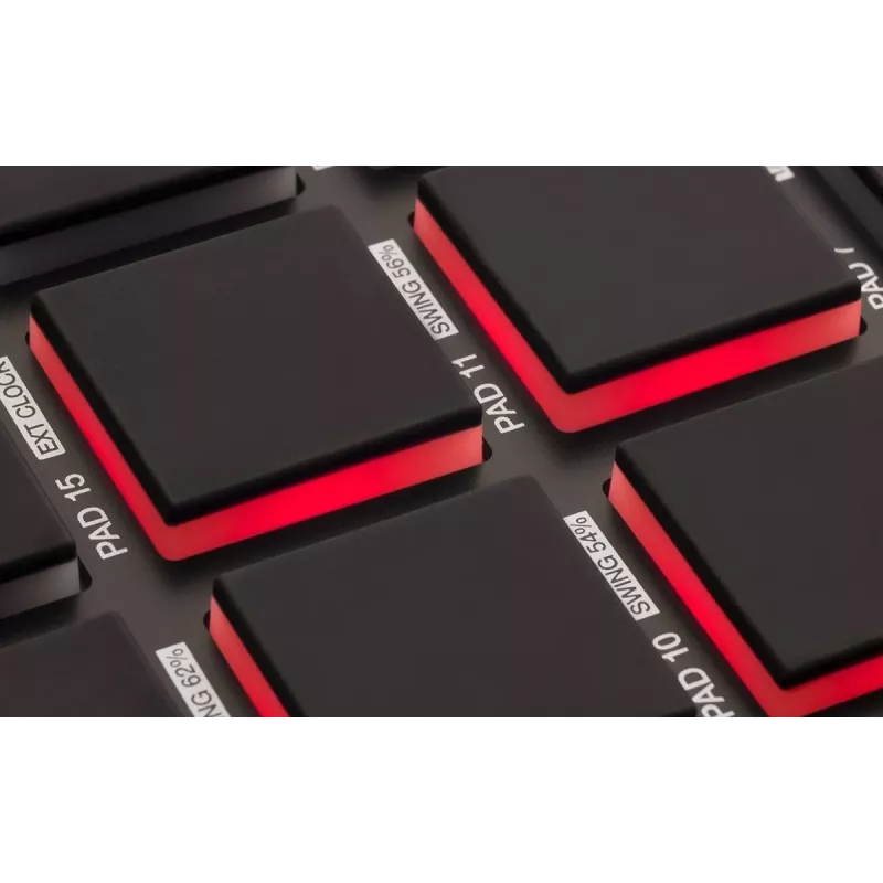 Audiomikseri Akai MPD218 musta 16 padia USB MIDI -ohjain