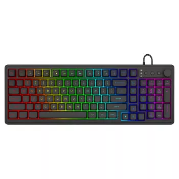 Savio Galaxis pelinäppäimistö USB QWERTY US Englanti musta