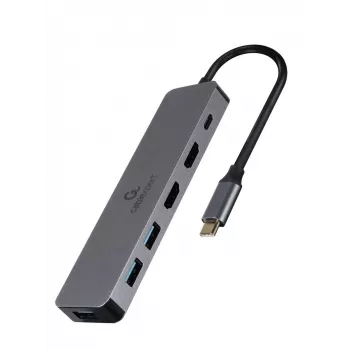 Gembird A-CM-COMBO3-03 USB Type-C 3-in-1-moniporttiadapteri (keskitin + HDMI + PD)