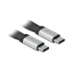 USB-kaapeli DeLOCK 85926 USB 3.2 Gen 2 0,22 m USB C musta hopea