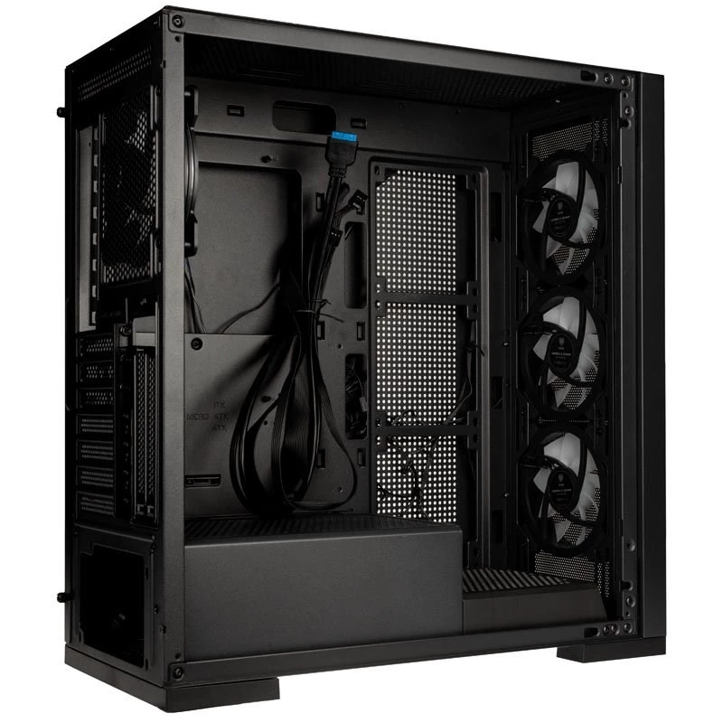 Kolink UNITY MESHBAY ARGB -tietokonekotelo Midi Tower musta