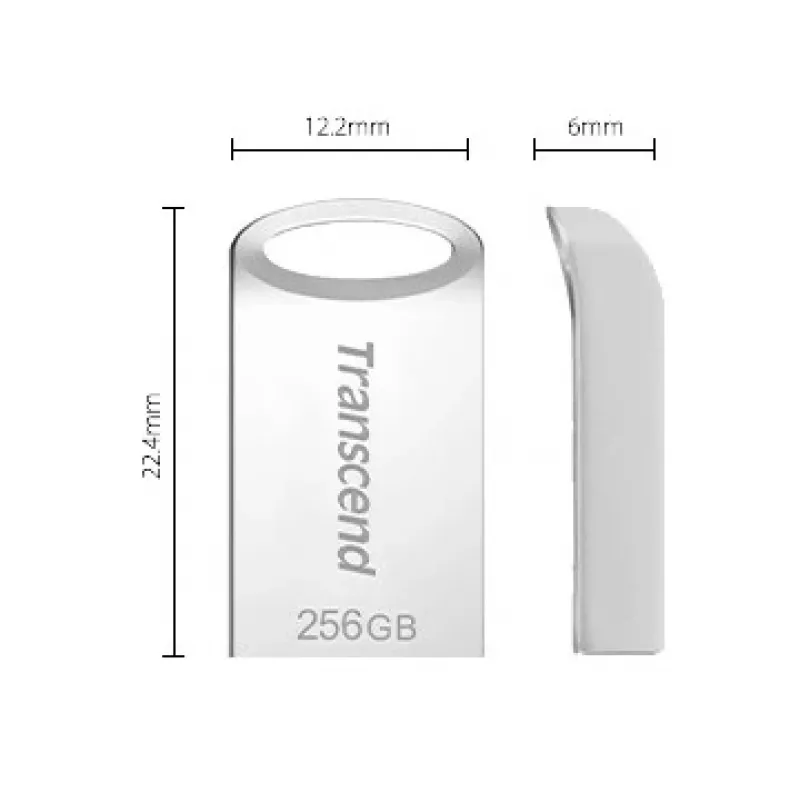 USB-muistitikku 256GB Transcend JetFlash 710 USB3.1 hopea