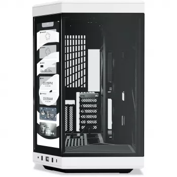 HYTE Y70 Touch Infinite Midi Tower musta, valkoinen
