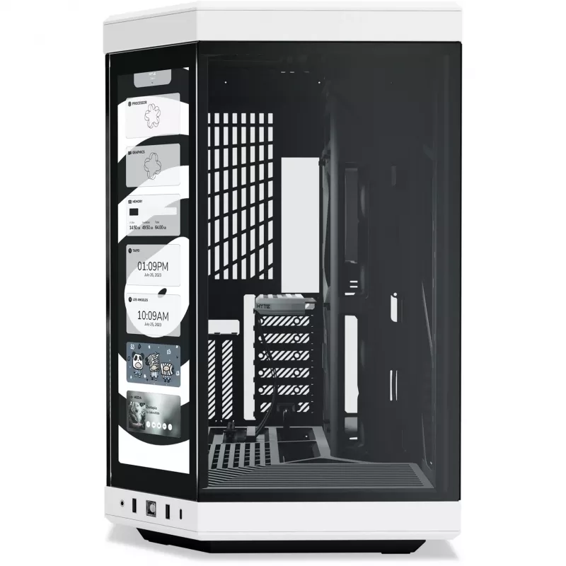 HYTE Y70 Touch Infinite Midi Tower musta, valkoinen