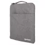 Manhattan Seattle kannettavan tietokoneen suojakotelo 39,6 cm (15,6 inch), harmaa, pehmustettu, erittäin pehmeä sisäpehmuste, pääosasto kaksivetoketjulla, vetoketjullinen etutasku, kantolenkki, vedenpitävä ja kestävä, kannettavan tietokoneen suojakotelo, kolmen vuoden takuu